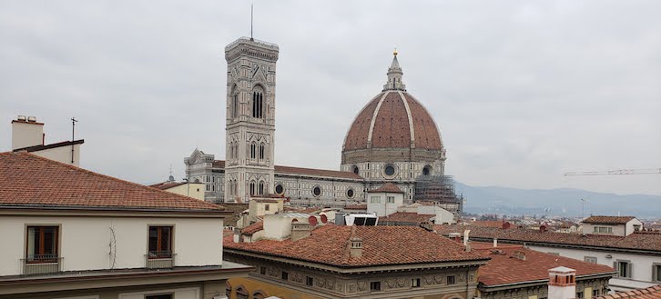 Enjoy views from the rooftop bar Tosca & Nino during your one day in Florence. 