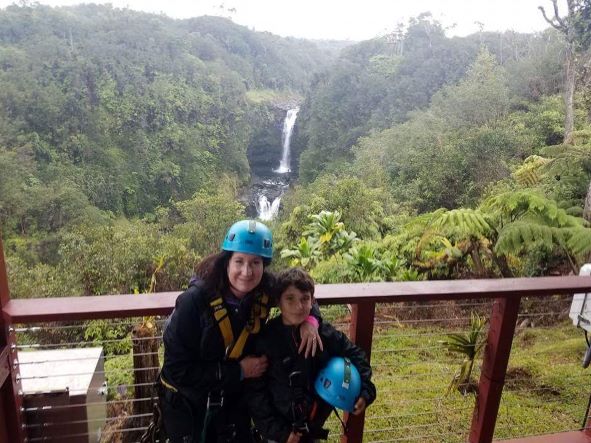 zip lining on the big island of Hawaii is a top 10 family vacation moment