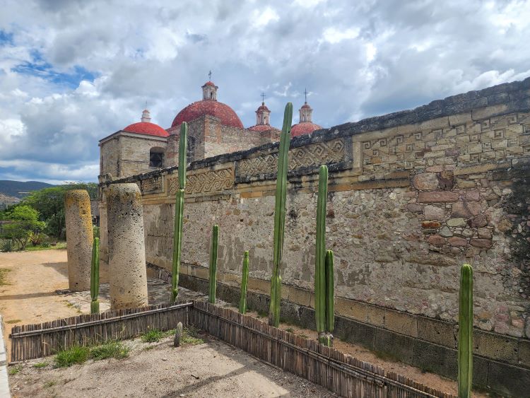 Mitla church with indigenous architecture