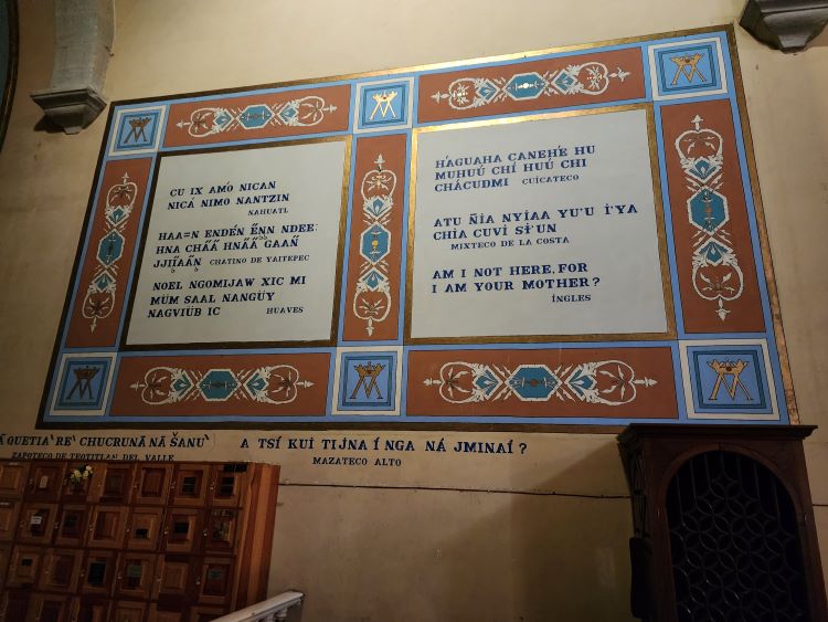 Multiple languages represented in a church
