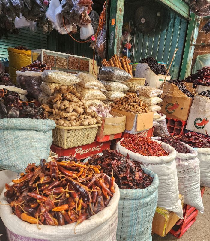 Oaxacan market spices