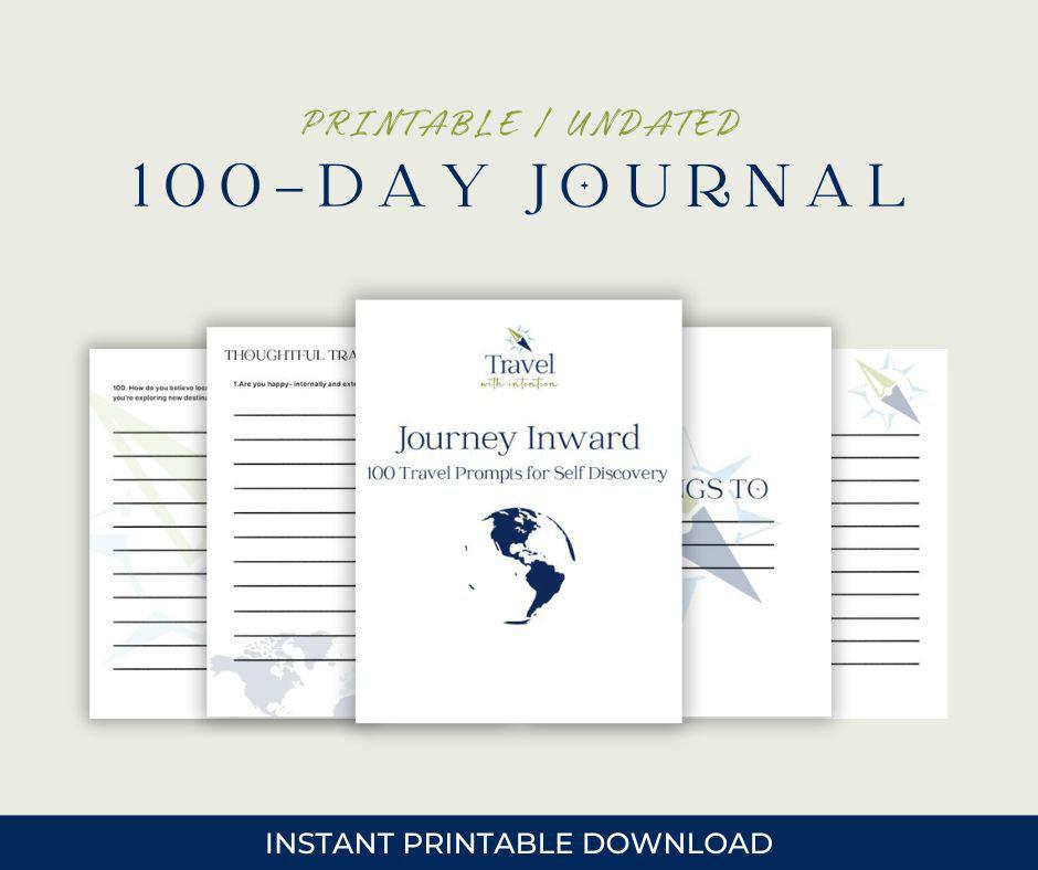 100 Travel Prompts Journal